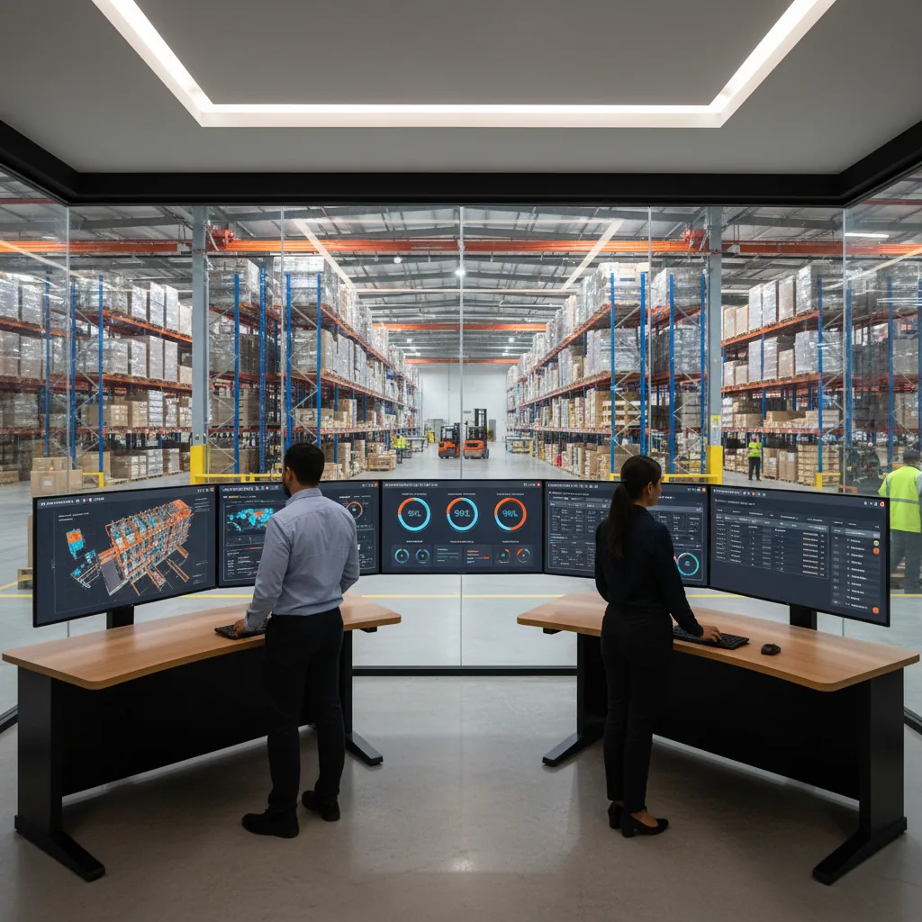 WMS Tractocar — control room con dashboards